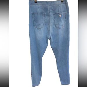 Guess Super High Rise Stretchy Skinny Jeans Light Blue